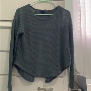 Open back sweater